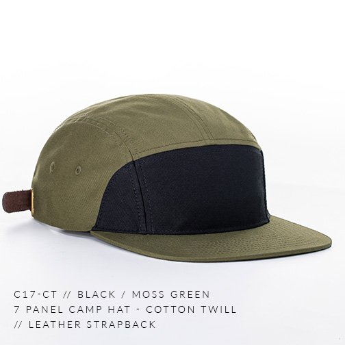 c17-CT // CUSTOM 7 PANEL CAMPER - COTTON TWILL // LEATHER